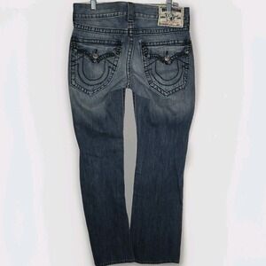 Vintage True Religion Joey Jeans‎ Men's 32x32 Thick Stitch Made in USA Bootcut